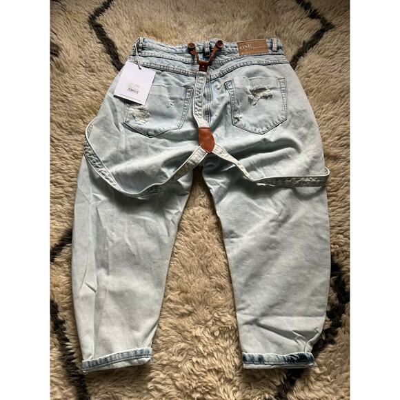 One by One Teaspoon anarchy Eagles Slouchy Jeans drop crotch light blue\ 26 new - Picture 15 of 15
